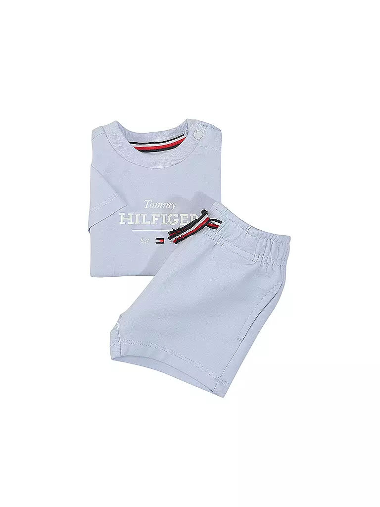 TOMMY HILFIGER | Baby Set 2-teilig T-Shirt und Shorts | hellblau