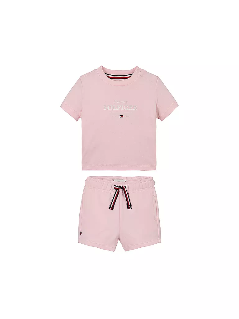 TOMMY HILFIGER | Baby Set 2-teilig T-Shirt und Shorts | rosa