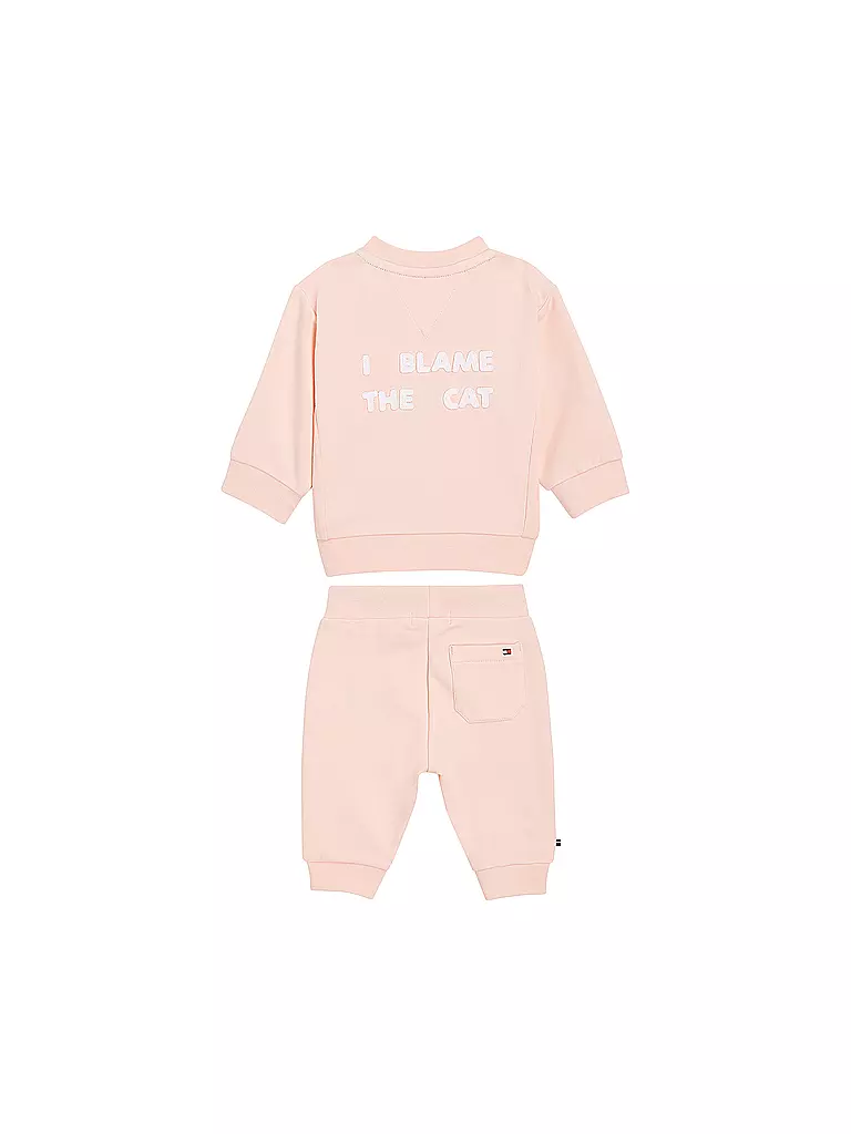 TOMMY HILFIGER | Baby Set Pullover und Hose 2-teilig  | rosa