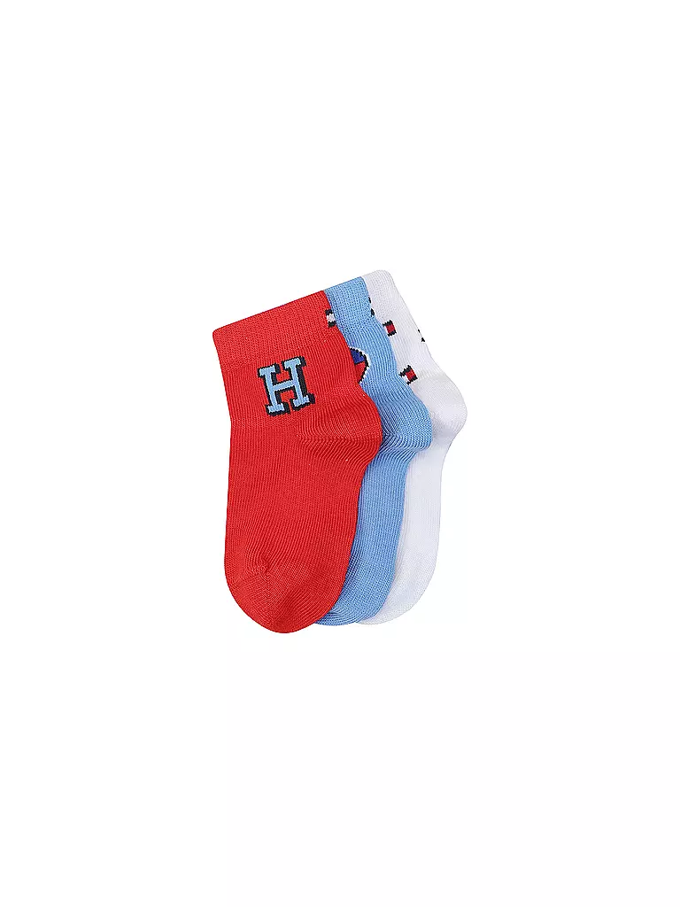 TOMMY HILFIGER | Baby Socken 3er Pkg. tommy original | rot