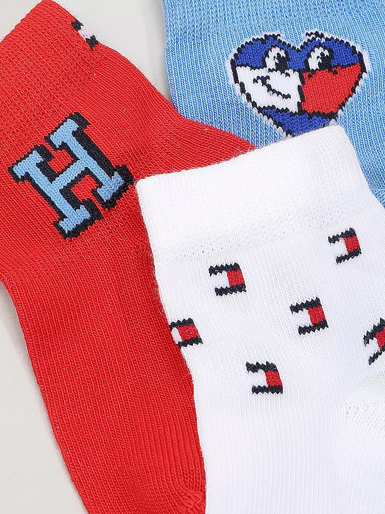 TOMMY HILFIGER | Baby Socken 3er Pkg. tommy original | rot