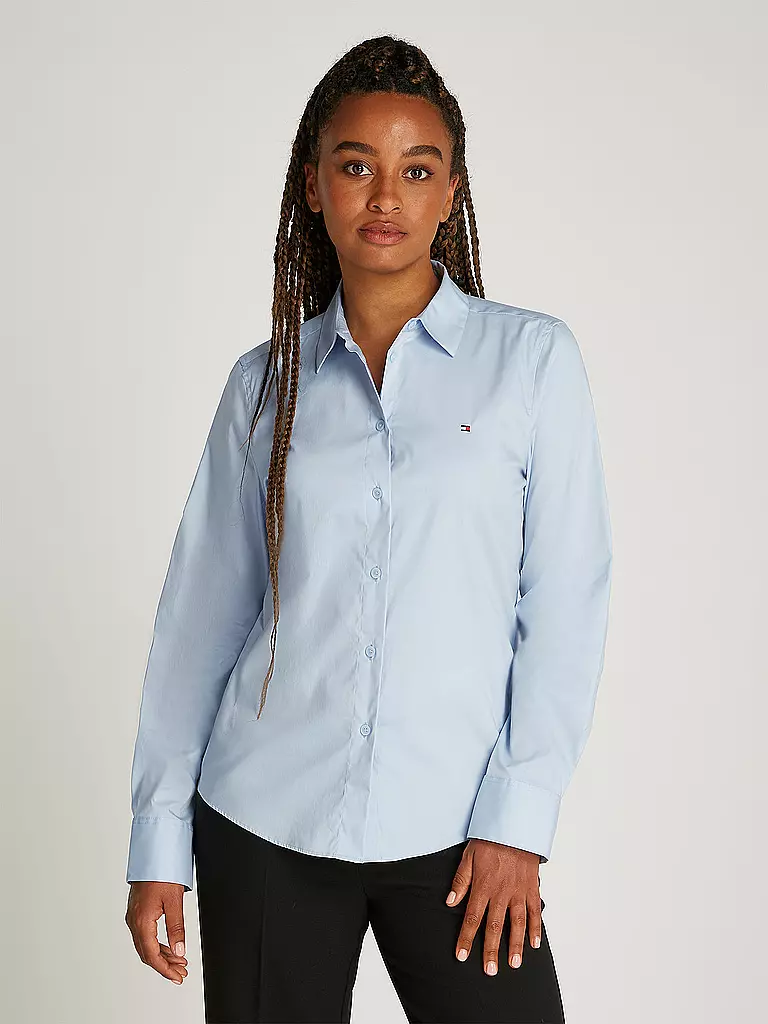 TOMMY HILFIGER | Bluse Regular Fit | blau