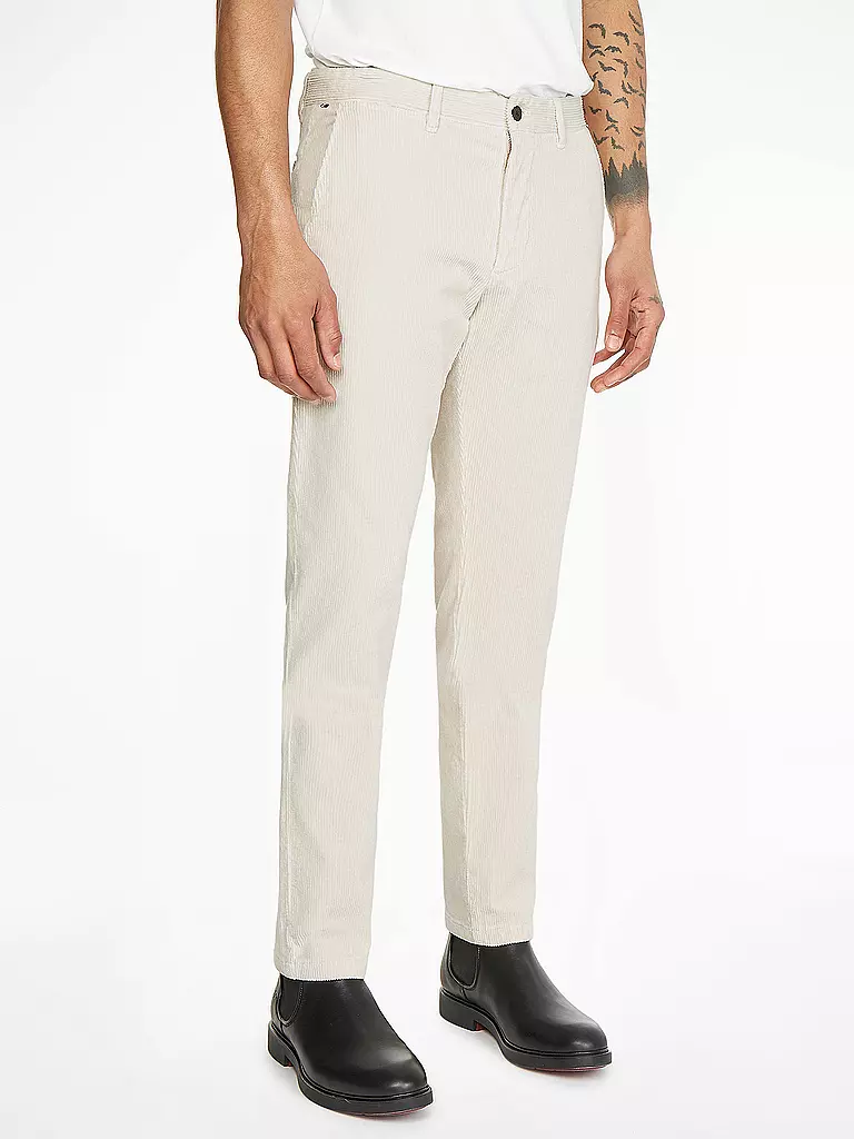 TOMMY HILFIGER | Chino - Cordhose DENTON | weiss