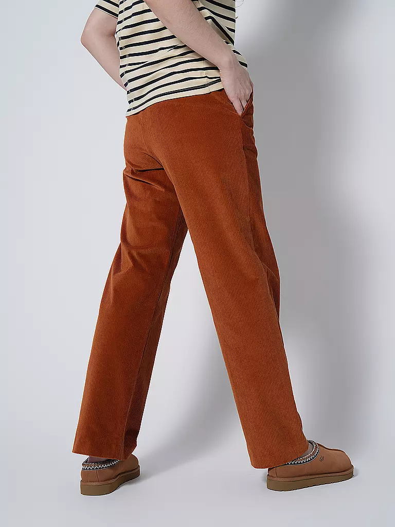 TOMMY HILFIGER | Cordhose Relaxed Straight Fit | orange