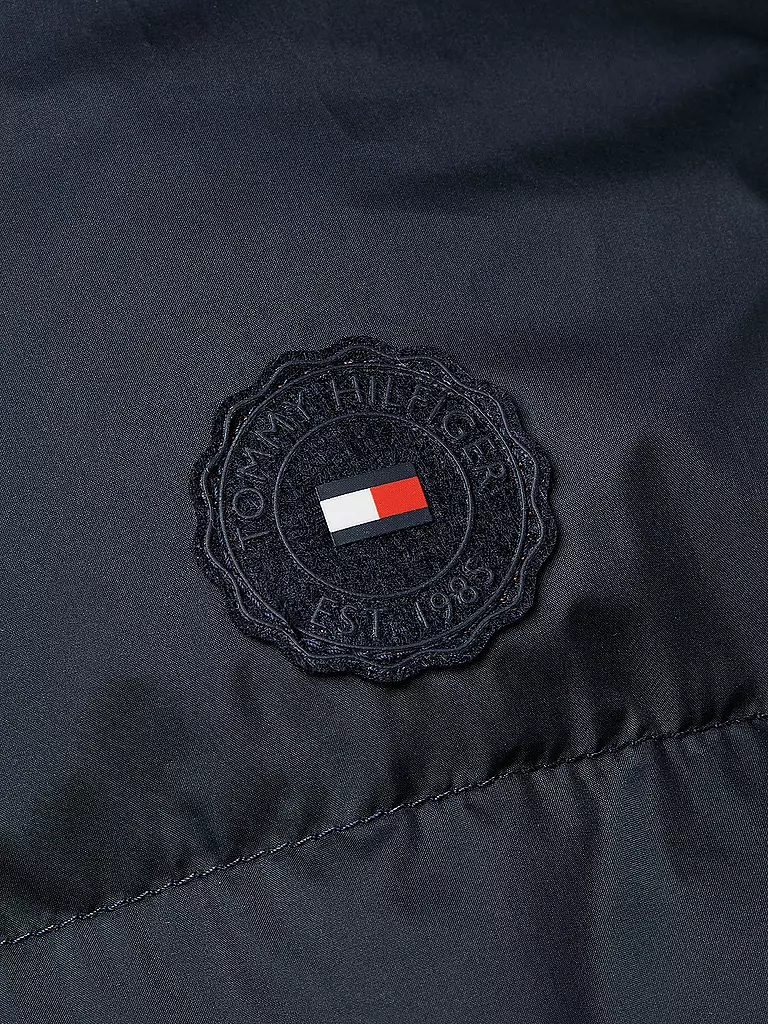 TOMMY HILFIGER | Daunensteppmantel | dunkelblau