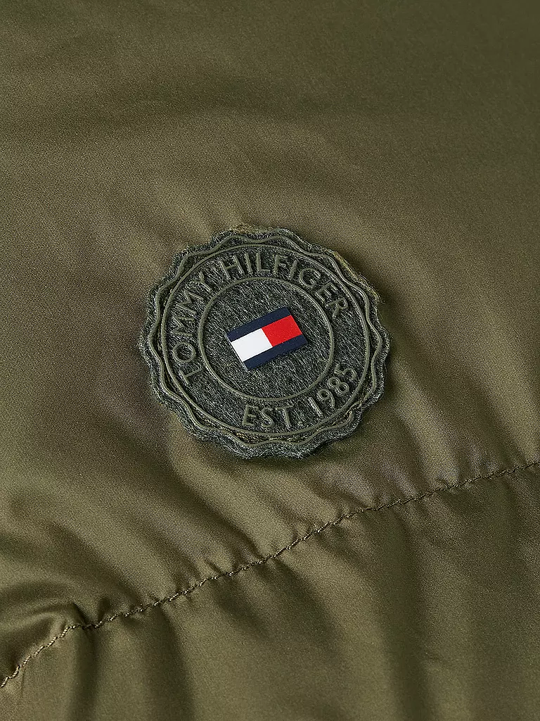 TOMMY HILFIGER | Daunensteppmantel | olive