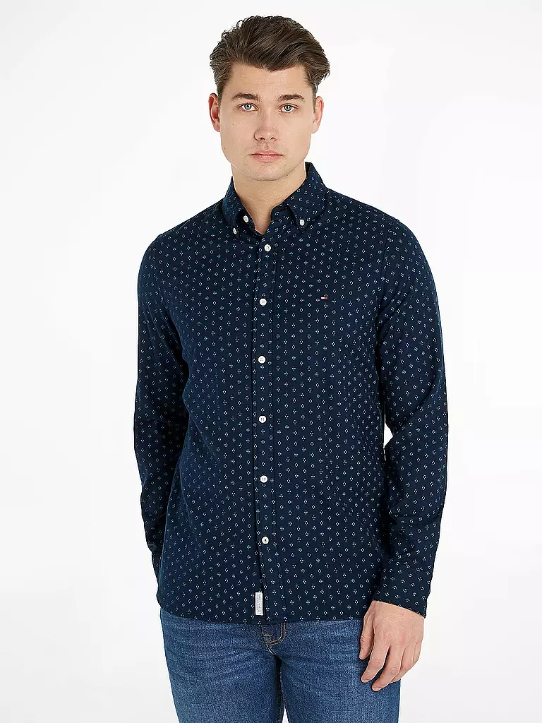 TOMMY HILFIGER | Hemd Slim Fit | blau