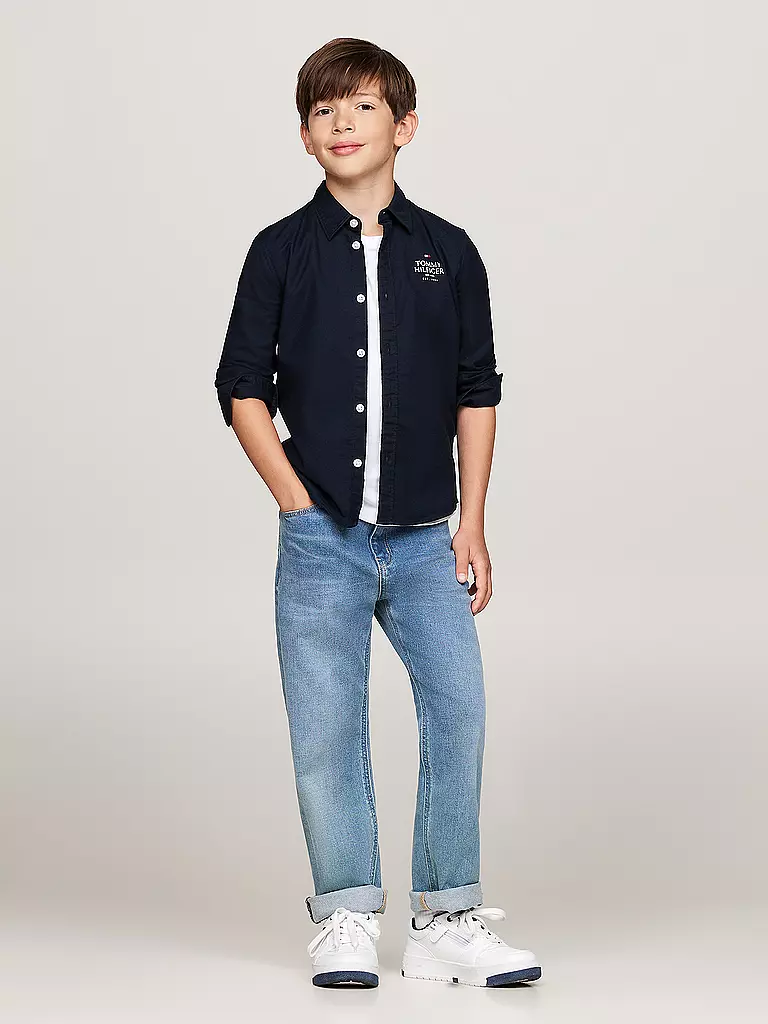 TOMMY HILFIGER | Jungen Hemd  | dunkelblau