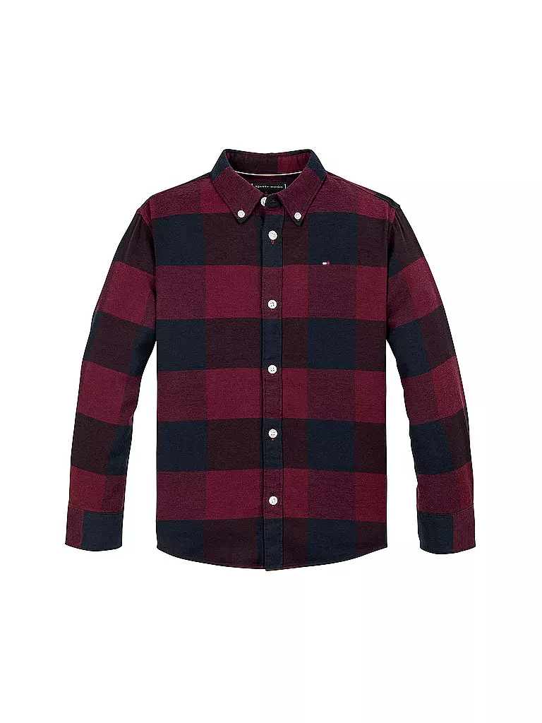 TOMMY HILFIGER | Jungen Hemd | dunkelrot