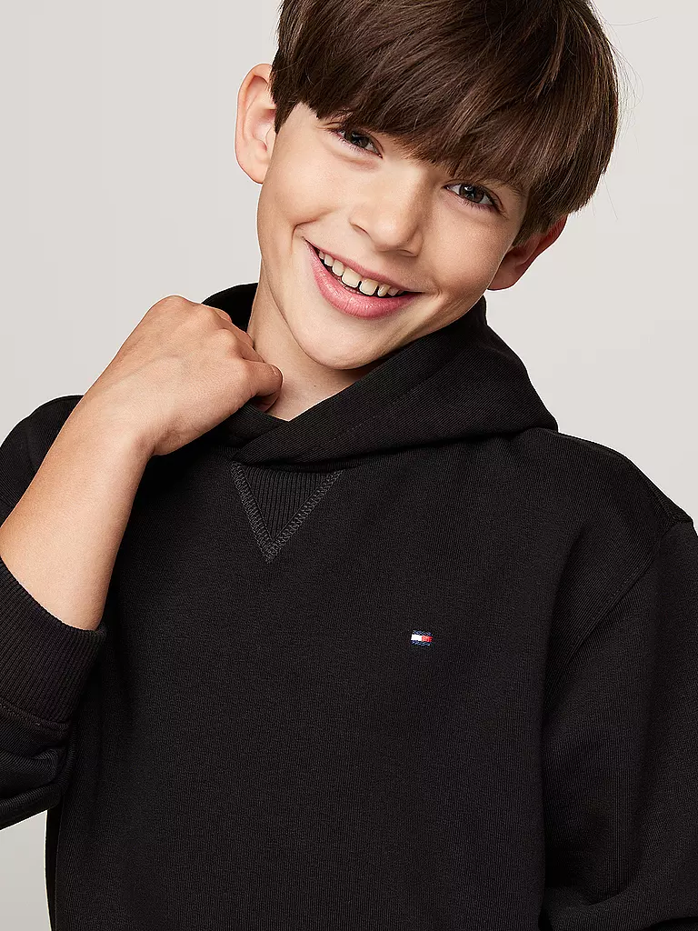 TOMMY HILFIGER | Jungen Kapuzensweater - Hoodie  | schwarz