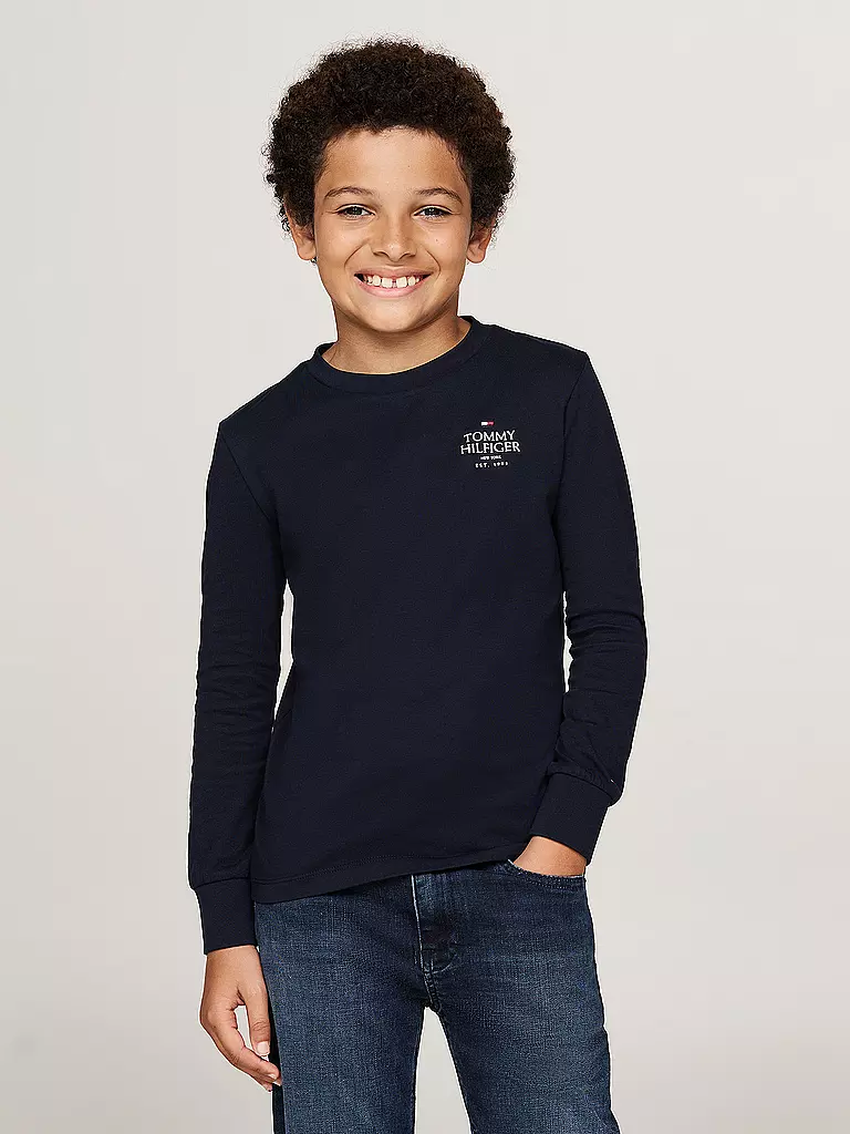 TOMMY HILFIGER | Jungen Langarmshirt | dunkelblau