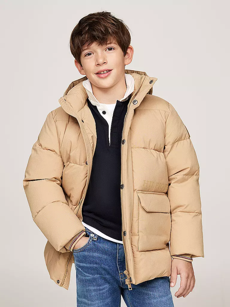 TOMMY HILFIGER | Jungen Parka | schwarz