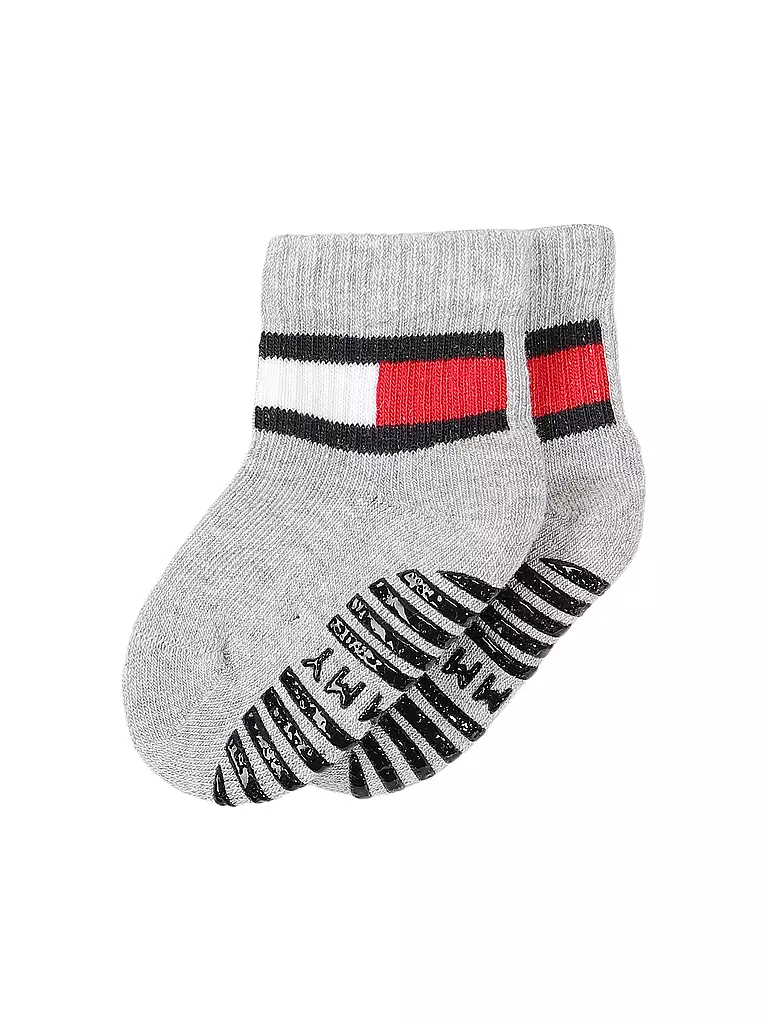 TOMMY HILFIGER | Jungen Socken 2-er Pkg. light grey melange | hellgrau