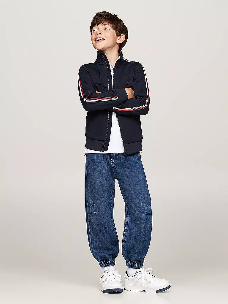 TOMMY HILFIGER | Jungen Sweatjacke  | dunkelblau