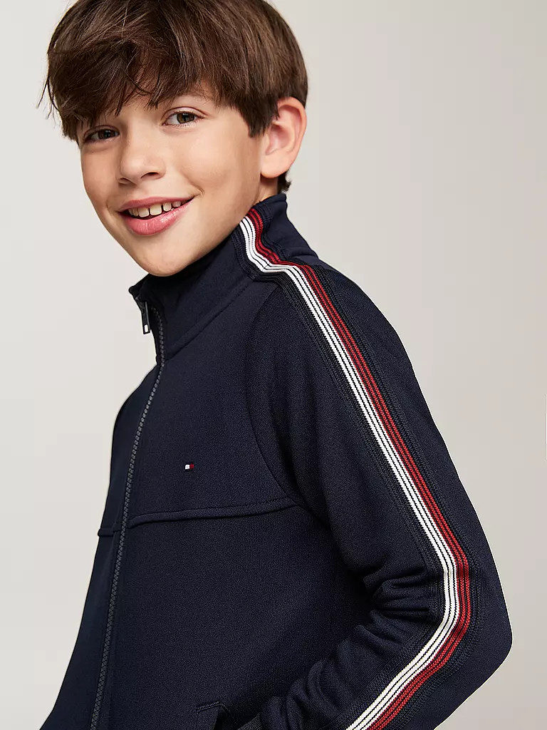 TOMMY HILFIGER | Jungen Sweatjacke  | dunkelblau