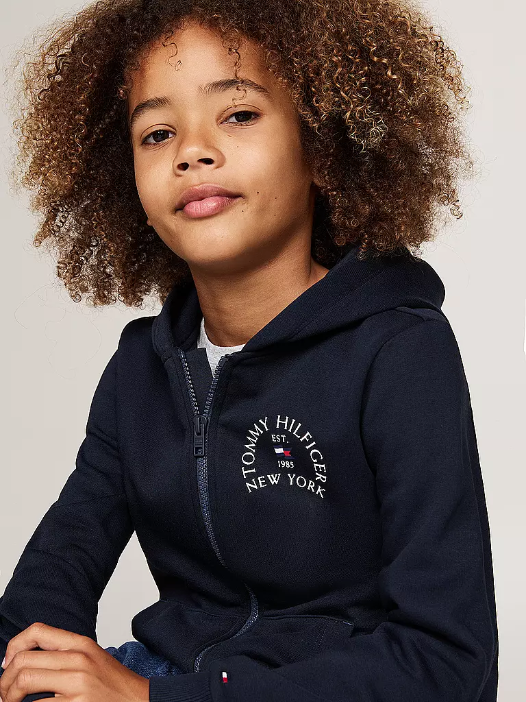 TOMMY HILFIGER | Jungen Sweatjacke | dunkelblau