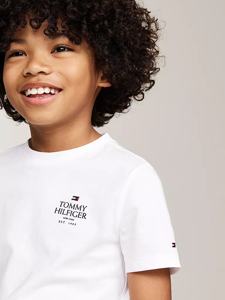 TOMMY HILFIGER | Jungen T-Shirt | weiss