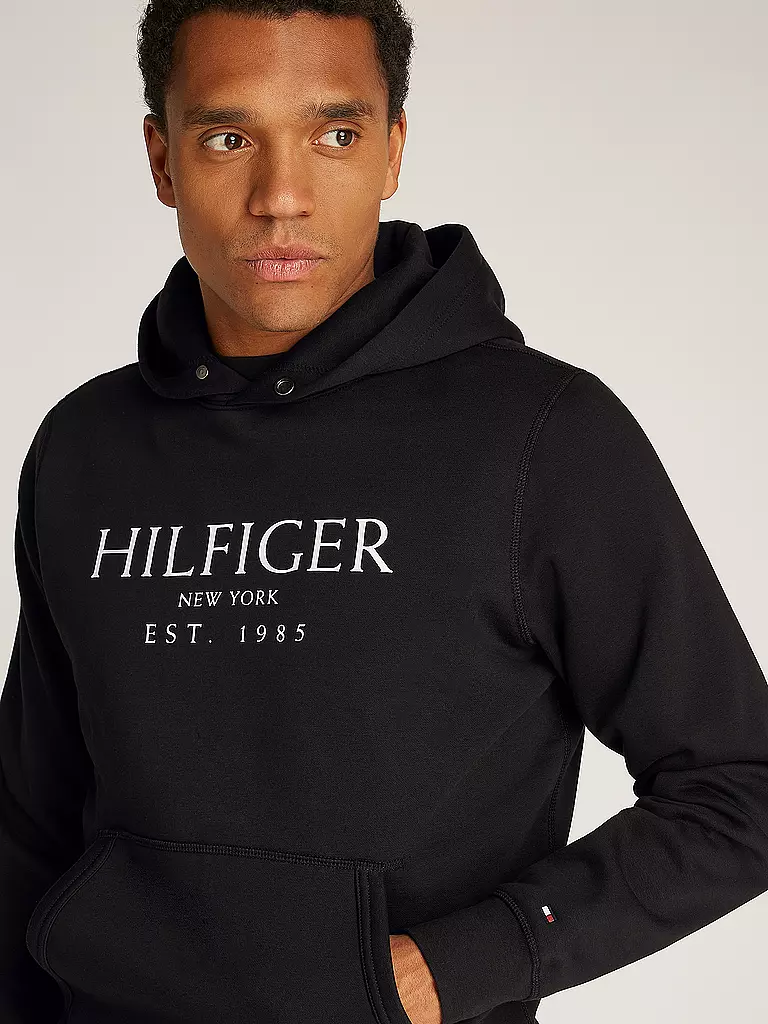 TOMMY HILFIGER | Kapuzensweater - Hoodie | schwarz