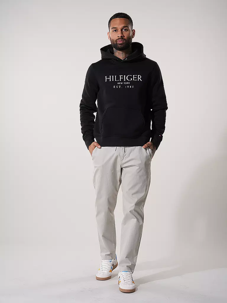 TOMMY HILFIGER | Kapuzensweater - Hoodie | schwarz