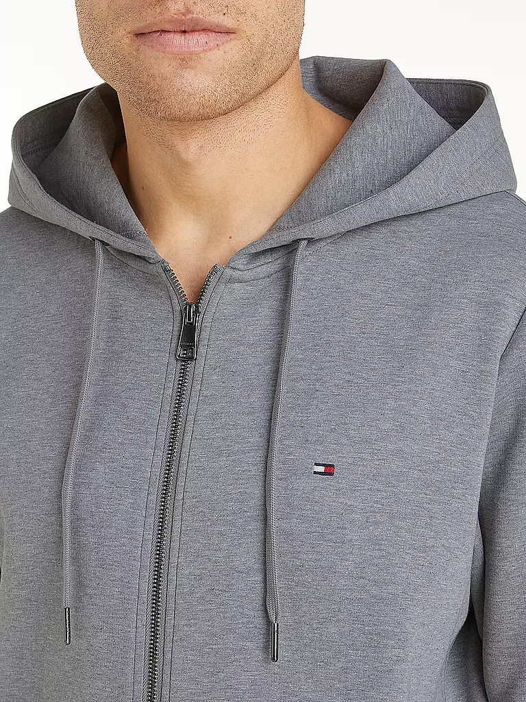 TOMMY HILFIGER | Kapuzensweatjacek ESSENTIAL | grau