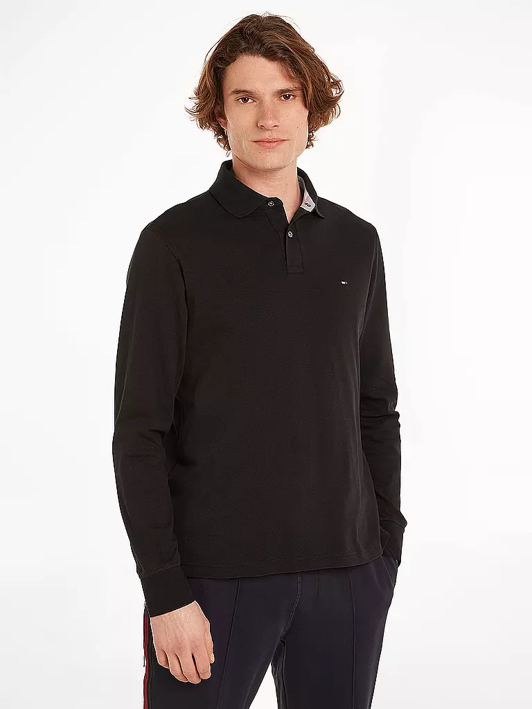 TOMMY HILFIGER | Poloshirt Regular Fit 1985 | schwarz