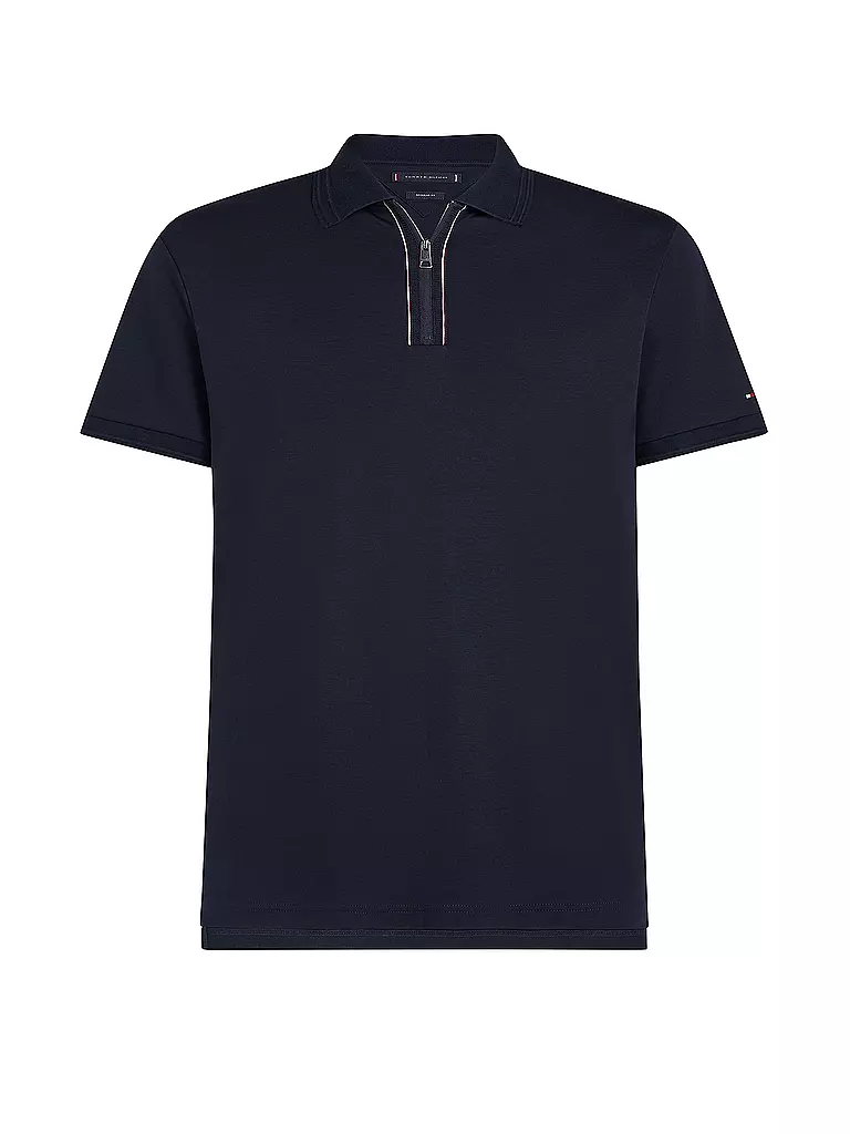 TOMMY HILFIGER | Poloshirt Regular Fit LIQUID COTTON  | dunkelblau