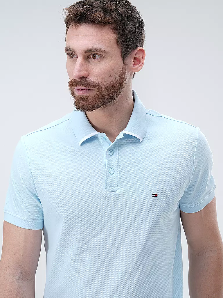 TOMMY HILFIGER | Poloshirt Regular Fit | hellblau