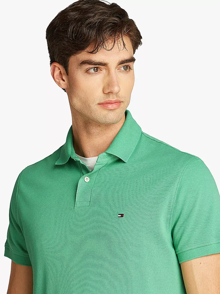 TOMMY HILFIGER | Poloshirt Slim Fit | grün