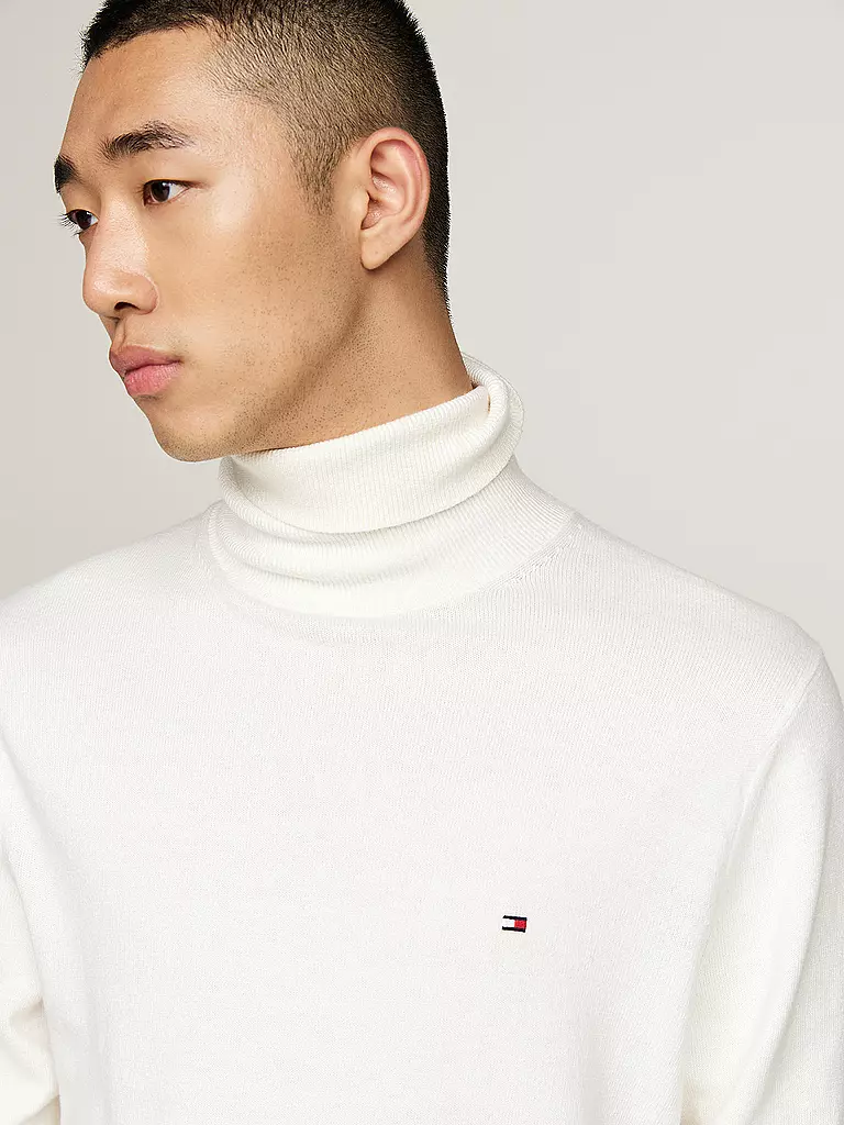 TOMMY HILFIGER | Rollkragenpullover  | weiss