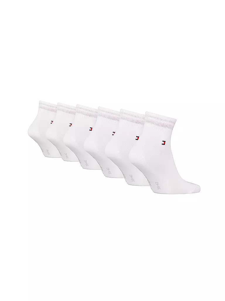 TOMMY HILFIGER | Sneaker Socken 6er Pkg. White | schwarz