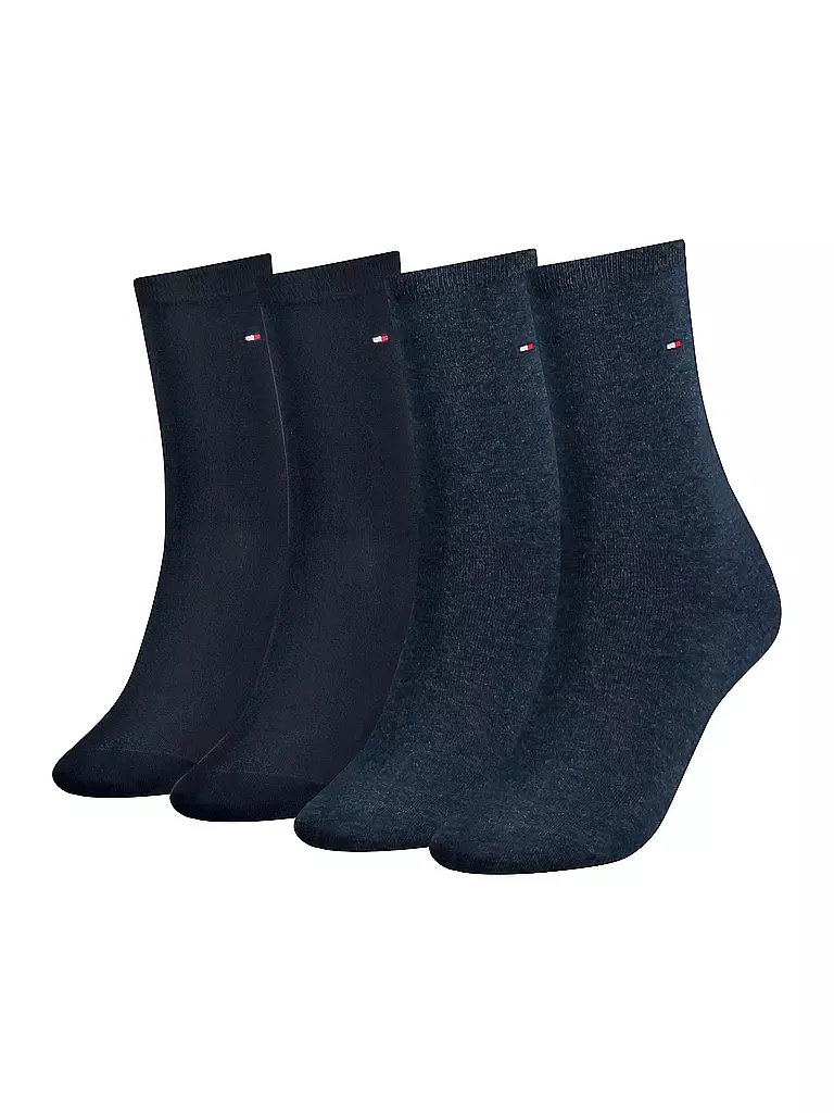 TOMMY HILFIGER | Socken 4er Pkg. Jeans/Blue  | blau