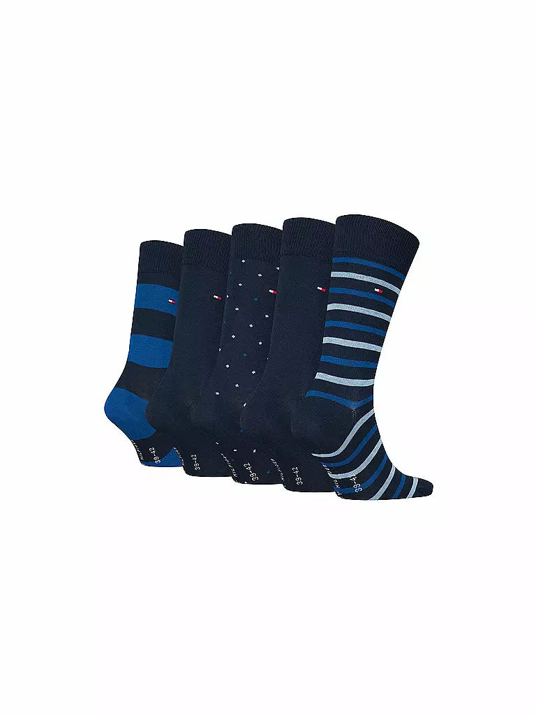 TOMMY HILFIGER | Socken Geschenkbox 5er Pkg. navy | dunkelblau