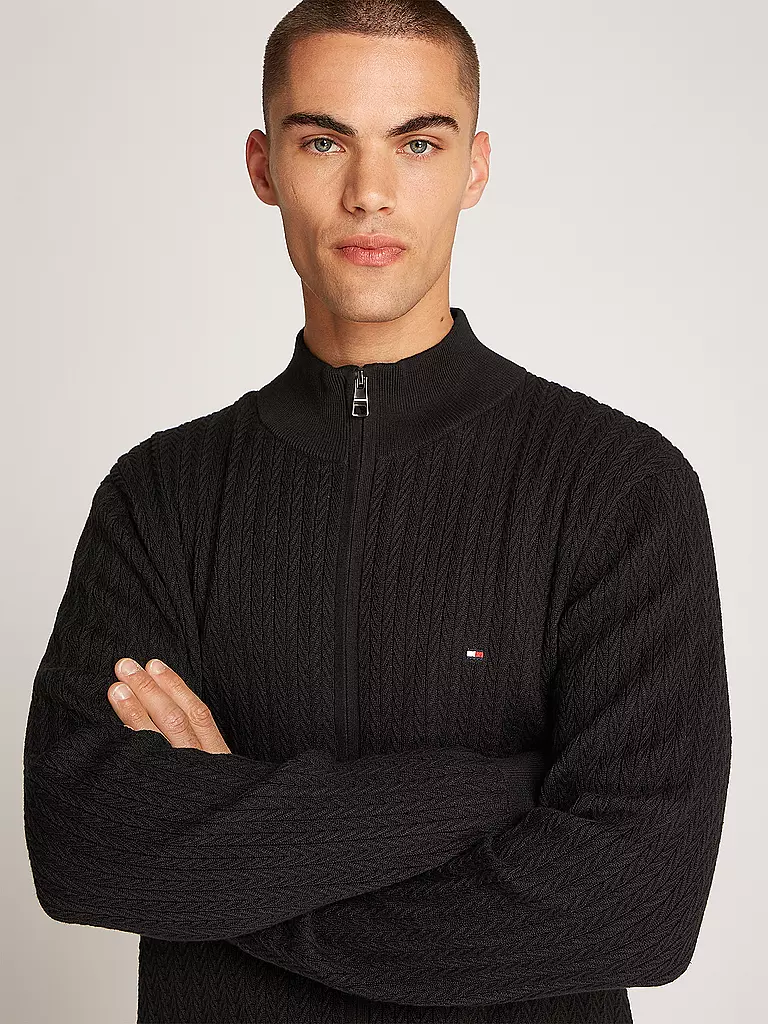 TOMMY HILFIGER | Strickjacke | schwarz