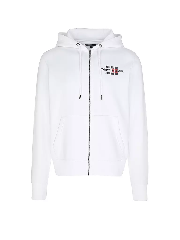 TOMMY HILFIGER | Sweatjacke | weiss