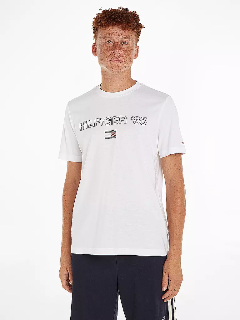 TOMMY HILFIGER | T-Shirt  | weiss