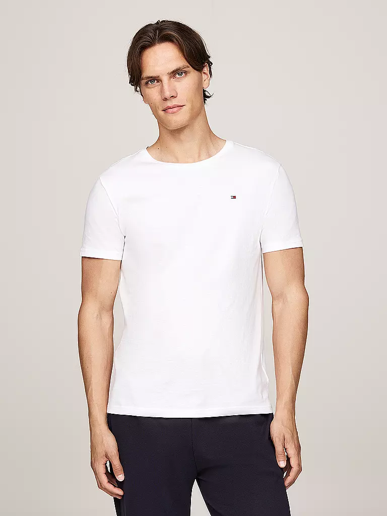 TOMMY HILFIGER | T-Shirt 3er Pkg  | weiss