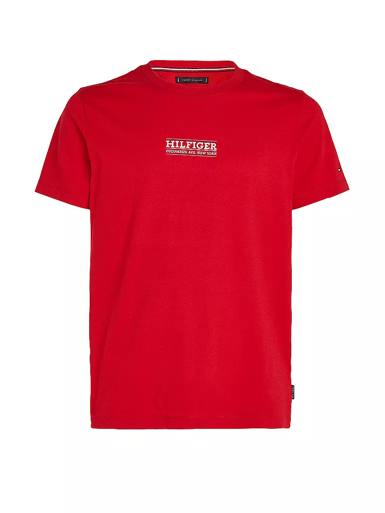 TOMMY HILFIGER | T-Shirt Slim Fit | rot