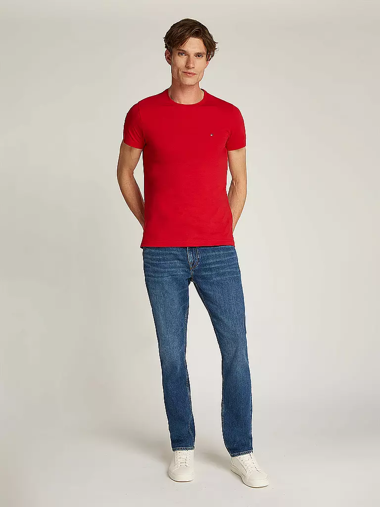 TOMMY HILFIGER | T-Shirt Slim Fit | rot