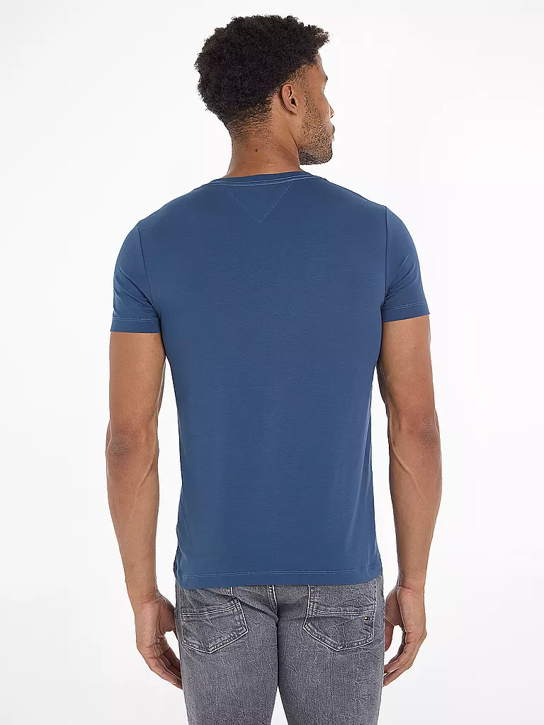 TOMMY HILFIGER | T-Shirt Slim Fit | blau