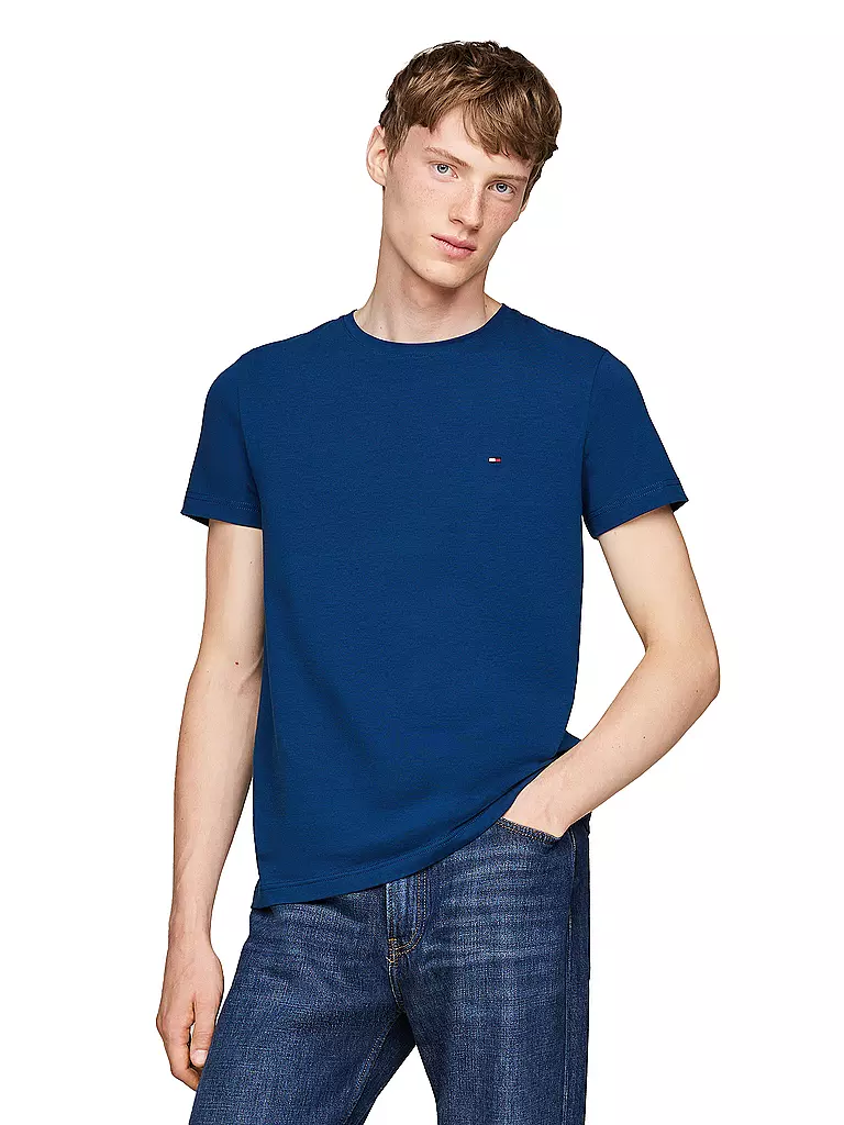 TOMMY HILFIGER | T-Shirt Slim Fit | blau