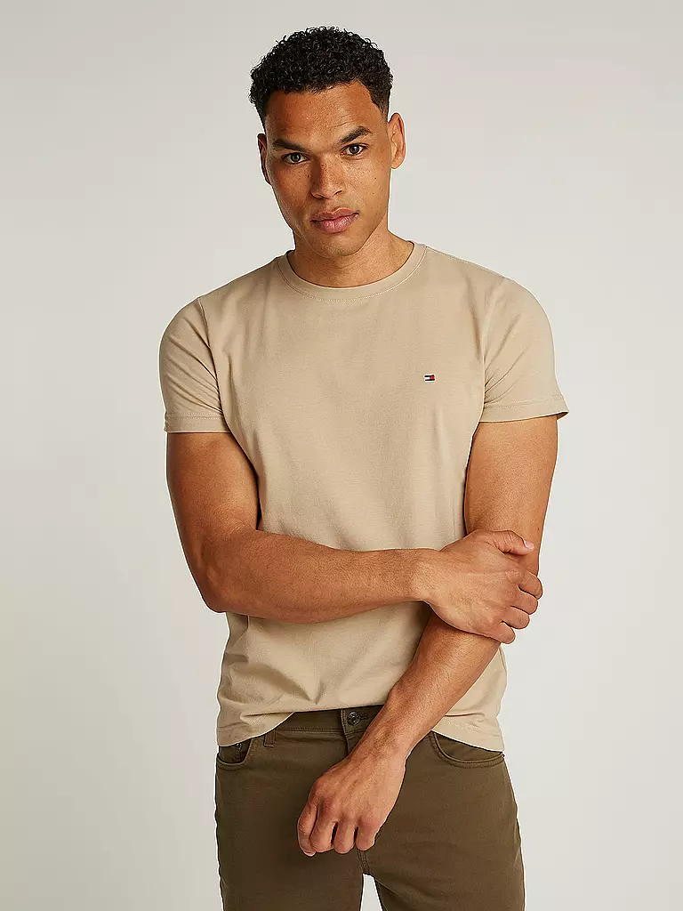 TOMMY HILFIGER | T-Shirt Slim Fit | beige