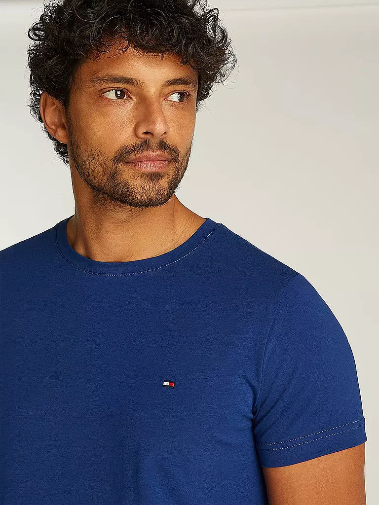 TOMMY HILFIGER | T-Shirt Slim Fit | blau