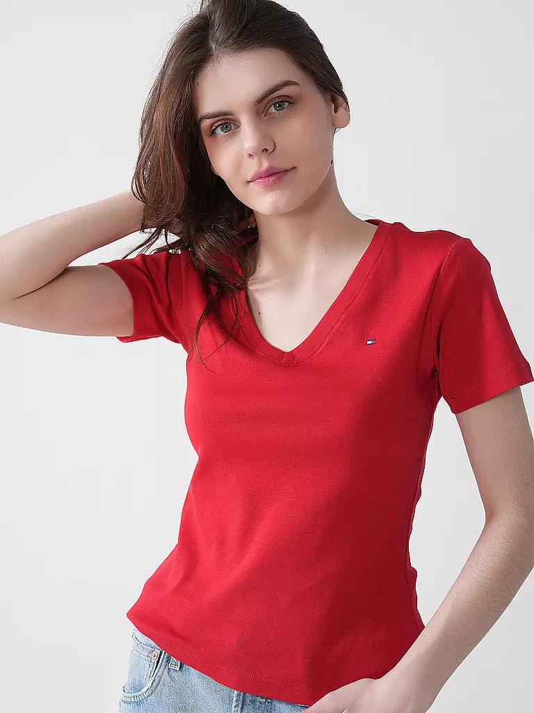 TOMMY HILFIGER | T-Shirt | rot