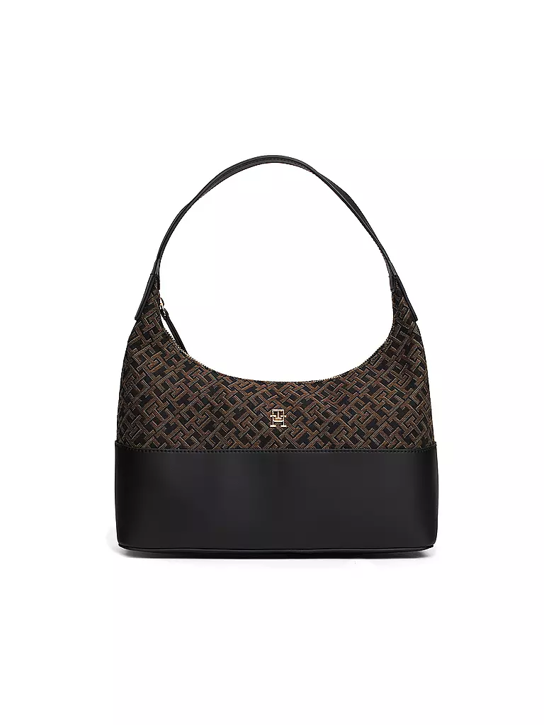 TOMMY HILFIGER | Tasche - Hobo Bag TH JACQUARD | schwarz