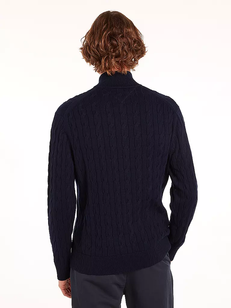 TOMMY HILFIGER | Troyer Pullover | blau