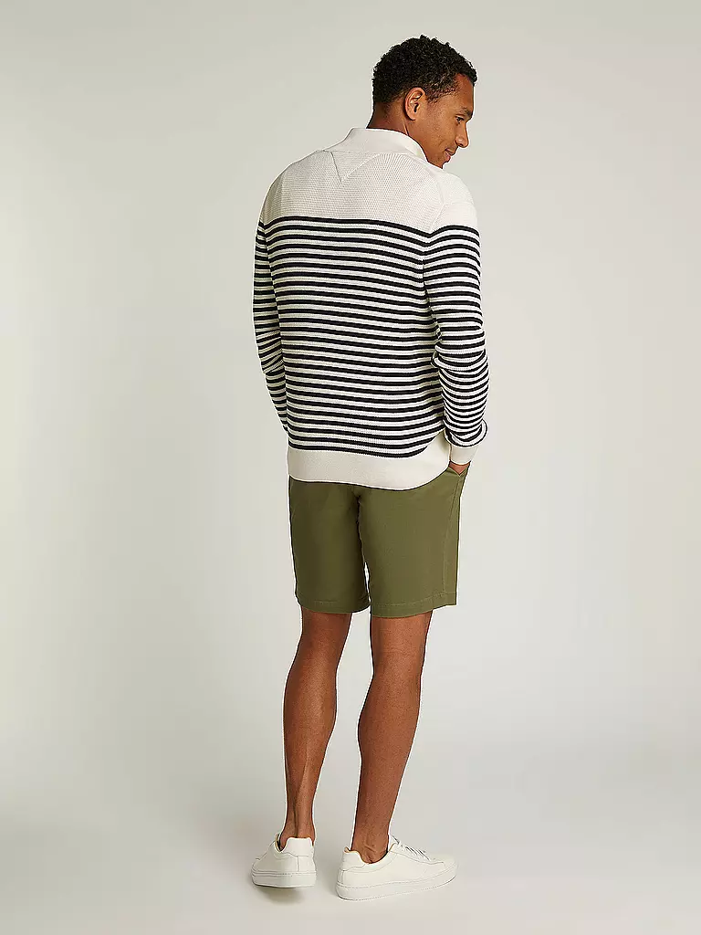 TOMMY HILFIGER | Troyer Pullover | weiss