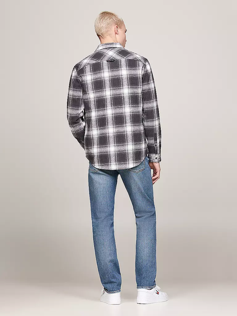 TOMMY JEANS | Flanellhemd  | grau