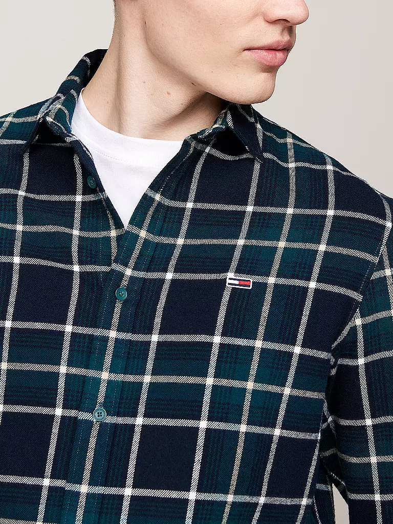 TOMMY JEANS | Flanellhemd  | blau