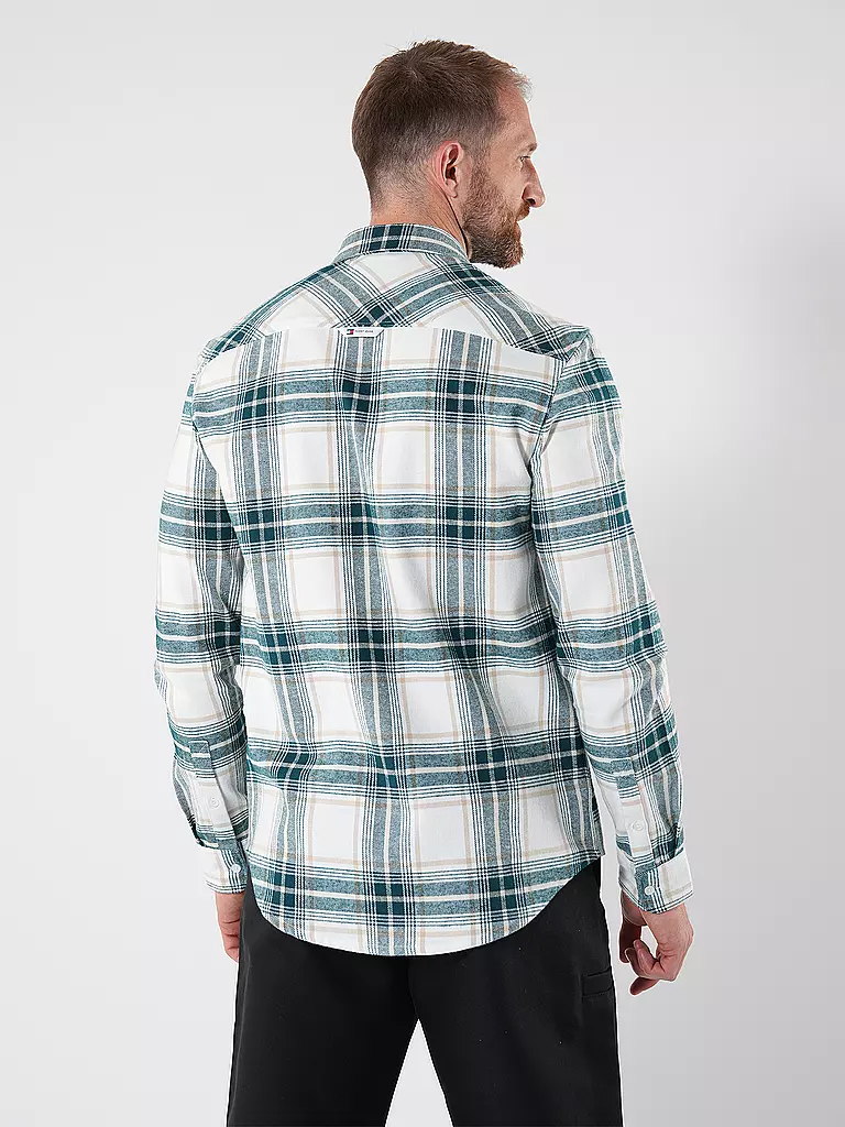 TOMMY JEANS | Flanellhemd | grau