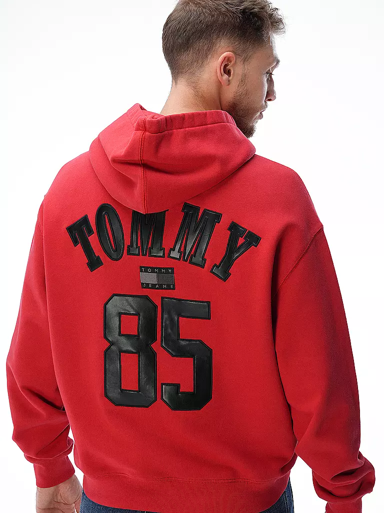 TOMMY JEANS | Kapuzensweater - Hoodie REMASTERED 1985 | rot